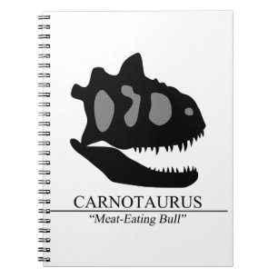 Carnotaurus Skull Notizblock