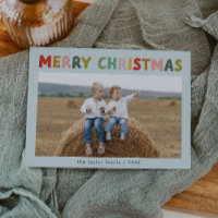 CAROL Blue Niedlich Children Foto Frohe Weihnachte