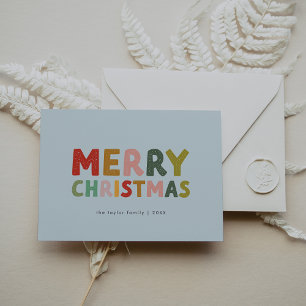 CAROL Blue Niedlich Family Fun Frohe Weihnachten