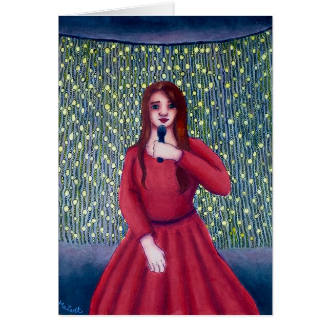 Carol Copic Zeichnend Weihnachtskarte (Vorne)