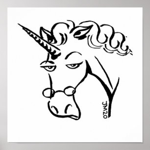 Carol das Einhornporträt Poster
