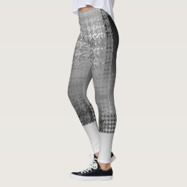 Carol E Capri Cut-Offs Hahnentrittmuster Leggings