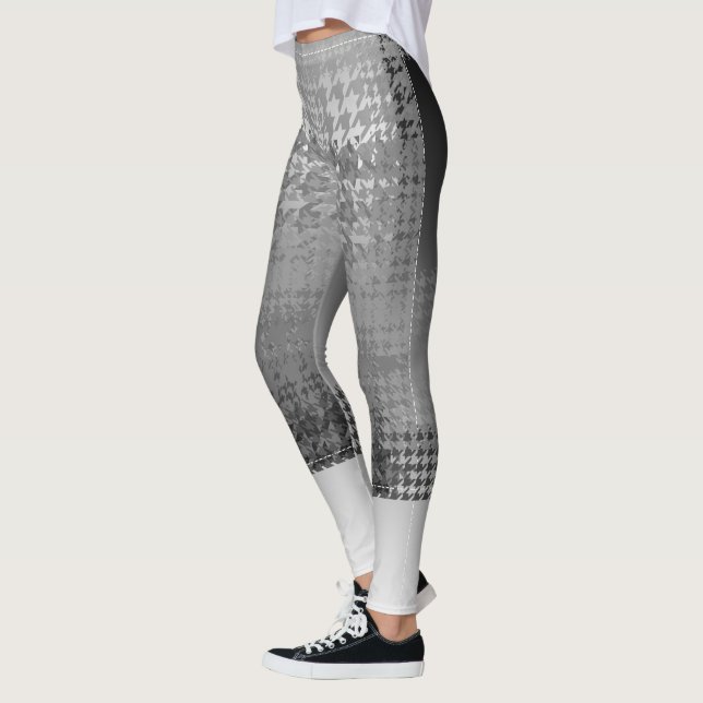 Carol E Capri Cut-Offs Hahnentrittmuster Leggings (Links)