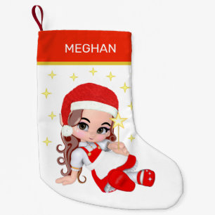 Carol Fairy Girl & Sterne Kleiner Weihnachtsstrumpf