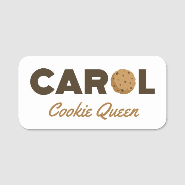 Carol-Kekskönigin Namensschild (Vorderseite)