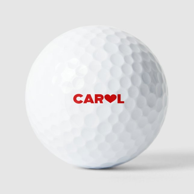 Carol Liebe Golfball (Vorderseite)