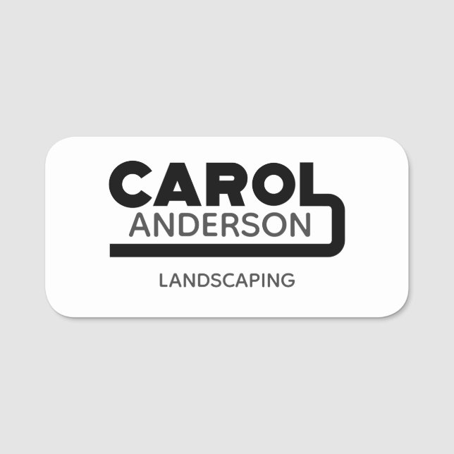 Carol Name Tag Namensschild (Vorderseite)