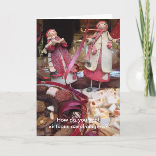 Carol-Sänger Feiertagskarte