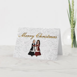 Carol Singers Christmas Card Feiertagskarte