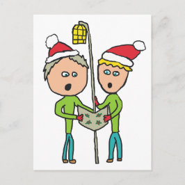 Carol Singing Postkarte