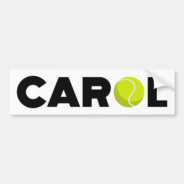 Carol Tennis Autoaufkleber (Vorne)