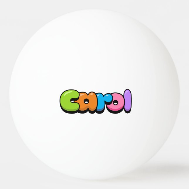 Carol Tischtennisball (Vorderseite)