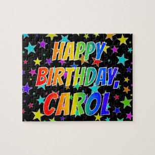 "CAROL" Vorname, Spaß "GLÜCKLICHER BIRTHTAG" Puzzle
