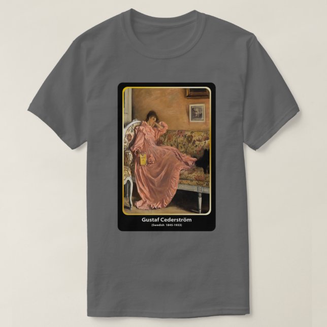 Carola sitzt auf dem Sofa 1899 al ART T-Shirt (Design vorne)