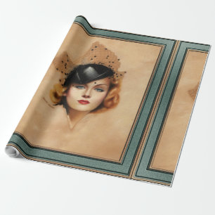 Carole Lombard Portrait von Charles Gates Sheldon Geschenkpapier