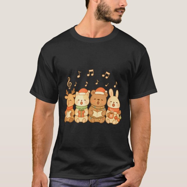 Carolers Kids Boys Girls Christmas Carolers  T-Shirt (Vorderseite)