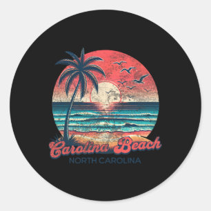Carolina Beach _2  Runder Aufkleber