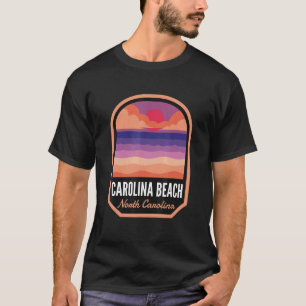 Carolina Beach Nc Retro Sunset T-Shirt