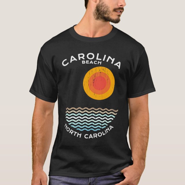 Carolina Beach NC Summertime Vacationing Squiggly  T-Shirt (Vorderseite)