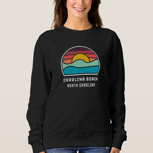 Carolina Beach North Carolina Cool Minimalist Ocea Sweatshirt (Vorderseite)