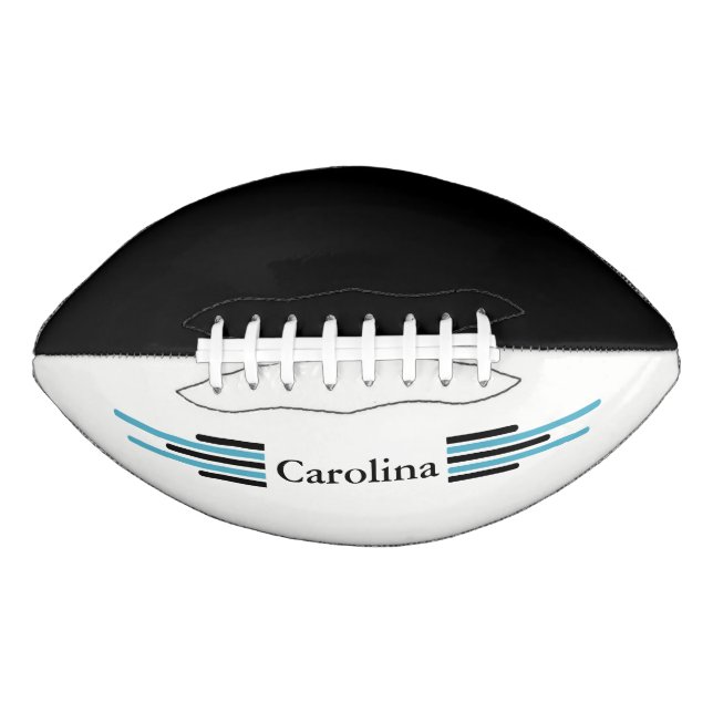 Carolina Black & Blue 2 Panel Design Football (Vorderseite)