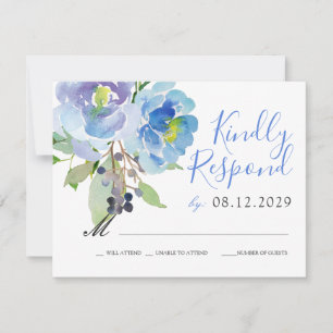 Carolina Bloom Antworten auf wild lebende UAWG RSVP Karte