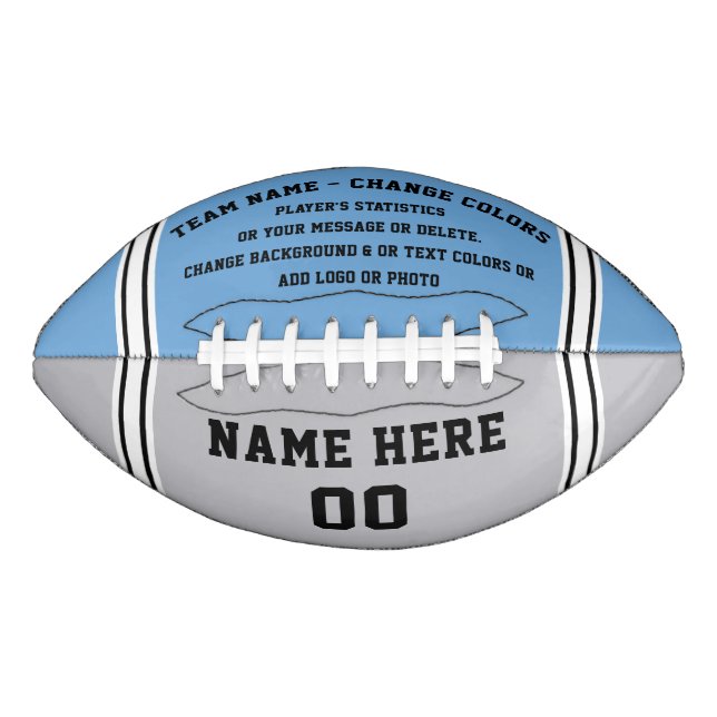 Carolina Blue Football, Custom Made Football (Vorderseite)