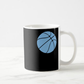 Carolina Blue Light Blue Basketball Grafik mit O Kaffeetasse