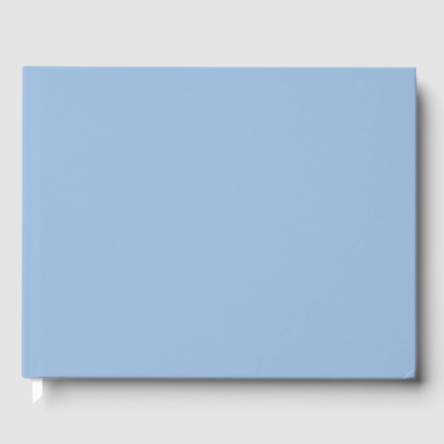 Carolina Blue Solid Color Gästebuch (Vorderseite)