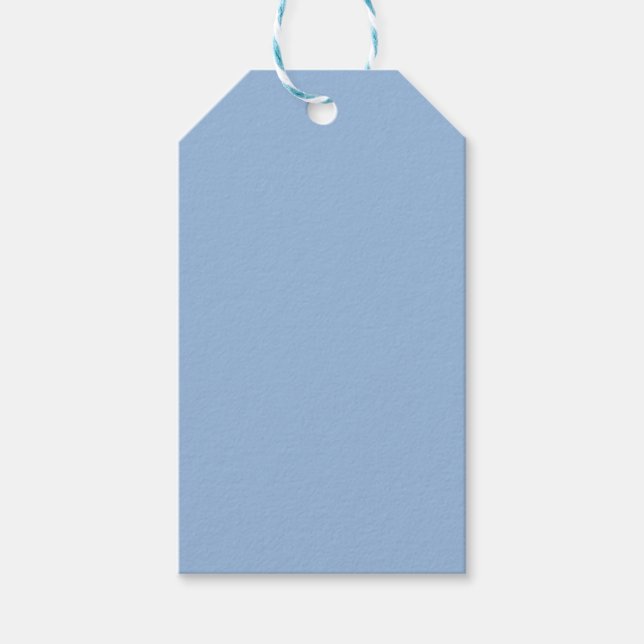 Carolina Blue Solid Color Geschenkanhänger (Vorderseite)