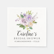 Carolina Brautparty Napkins - Aquarellblume