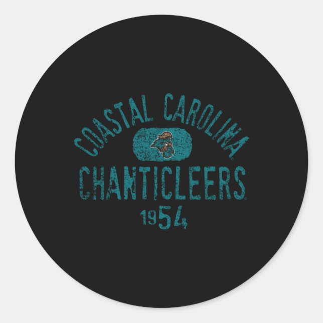 Carolina Chanticleers Coastal 1954 Runder Aufkleber (Vorderseite)