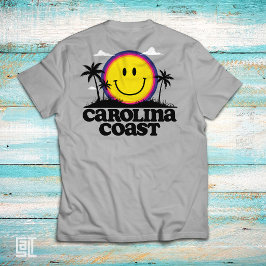 Carolina Coast Smiley Tropisches Glückliches Smile T-Shirt