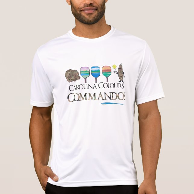 Carolina Colors Commandos Pickleball Team T Shirt (Vorderseite)