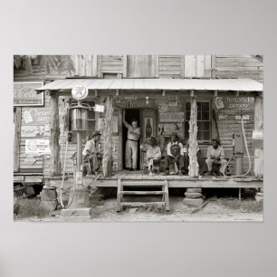 Carolina Country Store, 1939. Vintages Foto Poster