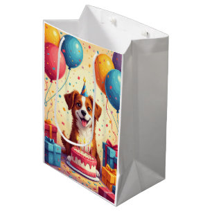 Carolina Dog Geburtstagsfeier Mittlere Geschenktüte