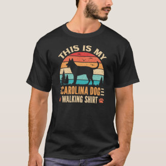 Carolina Dog Walking Dad Amerikanischer Dingo Walk T-Shirt