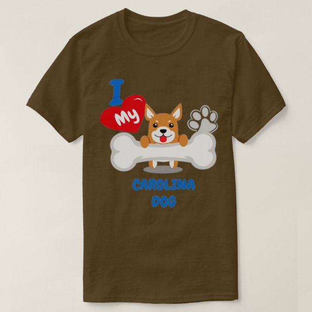 CAROLINA Hund Niedlich Hunde Geschenk Idee T-Shirt (Design vorne)