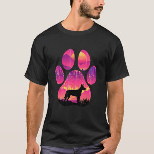 Carolina Hund Pfote Mama Papa Hund Frauen Männer T-Shirt