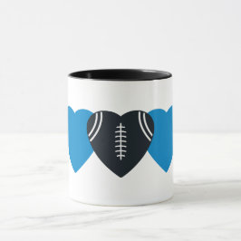 Carolina Panthers Football Herzdesign Tasse