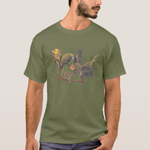 Carolina Parakeet Trio Men's Basic Dark T - Shirt