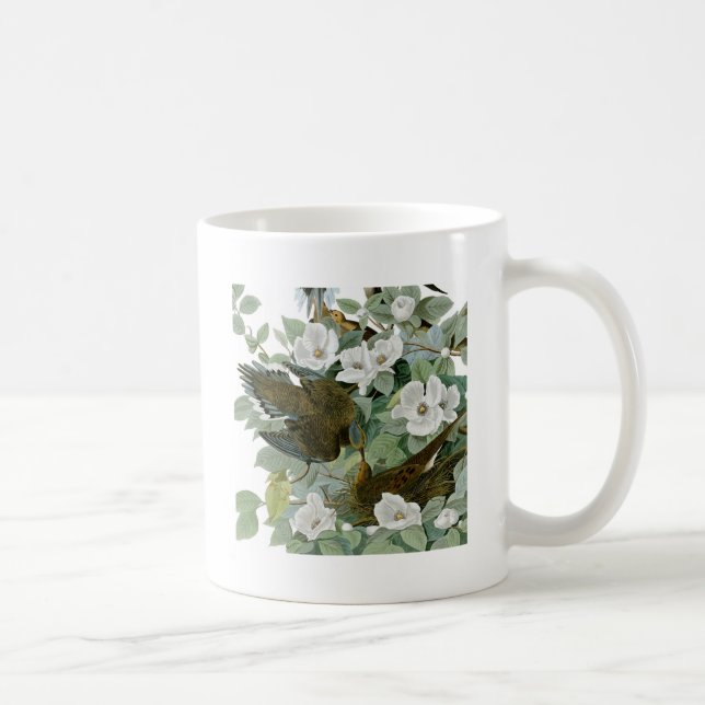 Carolina Pigeon Audubon Morning Dove Kaffeetasse (Rechts)