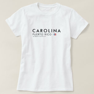 Carolina Puerto Rico T-Shirt Koordinaten Tee