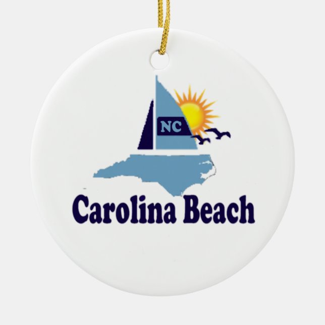 Carolina-Strand Keramik Ornament (Vorne)