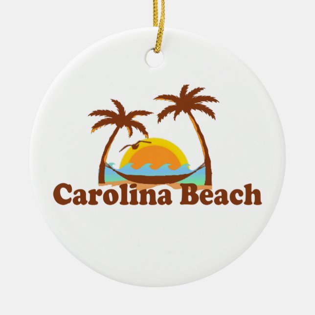 Carolina-Strand Keramik Ornament (Vorne)