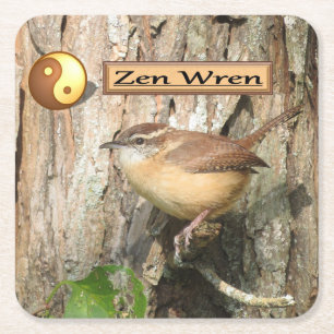 Carolina Wren Zen Untersetzer Set