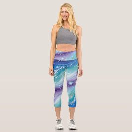 CarolinaBlueBubbles  Capri Leggings