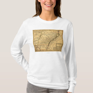 CarolinaPanoramic Karte T-Shirt
