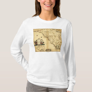 Carolinas mit Norden zur RightPanoramic Karte T-Shirt
