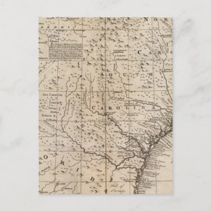 Carolinas und Georgia Postkarte